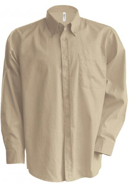 Chemise homme manches longues - 100 % coton mris