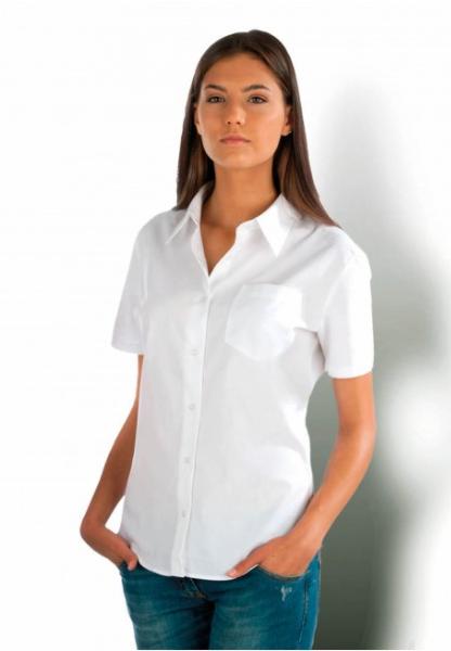 Chemise femme manches courtes - 100% coton popeline