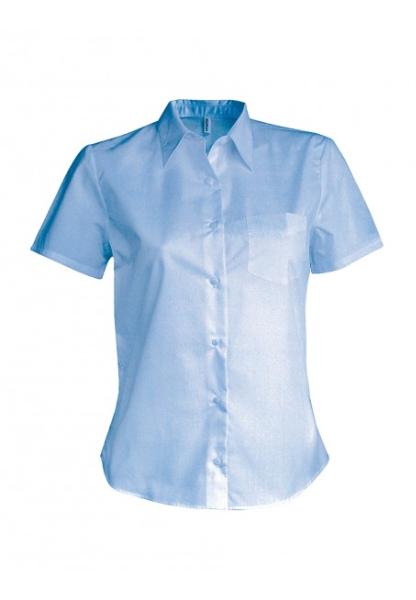 Chemise femme manches courtes - 100% coton popeline