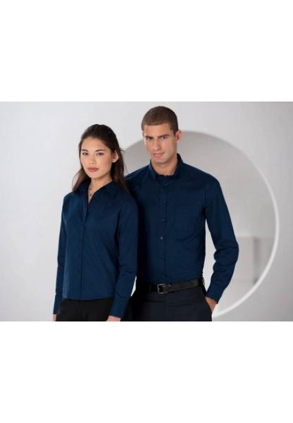 Chemise Homme ou Femme manches longues en coton serg