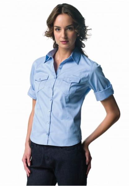 Chemise femme manche 3/4 avec patte de rglage