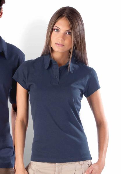 Polo femme - manches courtes 100% coton peign