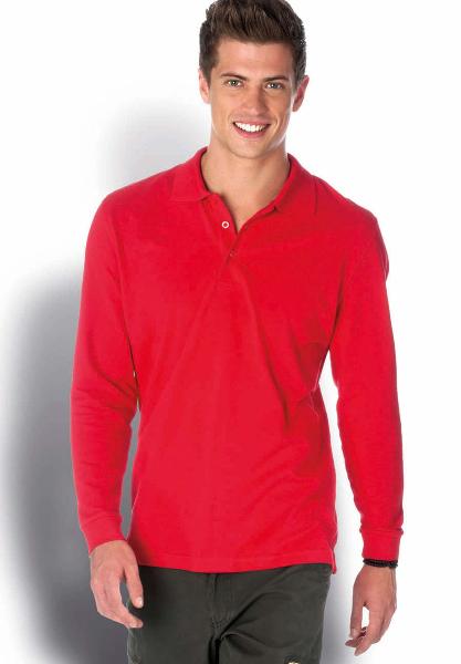 Polo homme - manches longues 100% coton