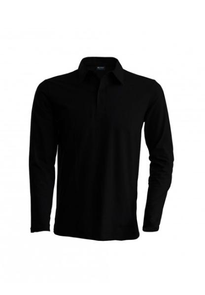 Polo homme - manches longues 100% coton