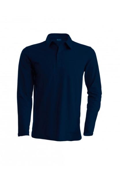 Polo homme - manches longues 100% coton