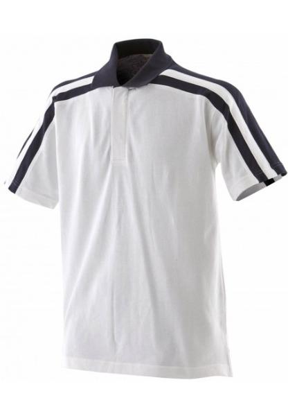 Polo sport  bandes contrastes - homme 100% coton