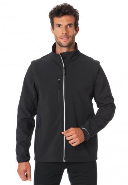 Veste softshell manches amovibles personnalisables