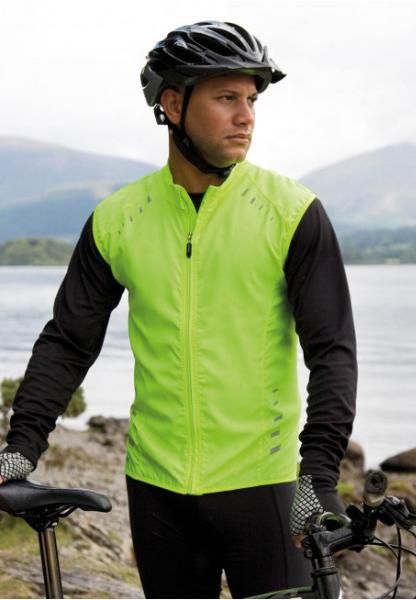 Gilet de cyclisme sans manche fluo personnalisable