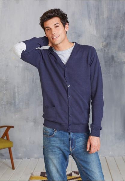 Cardigan homme boutonn personnalisable