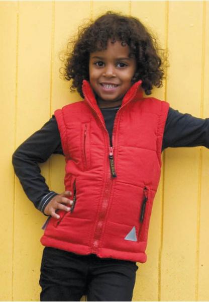 Bodywarmer microfibre double polaire enfant personnalisable