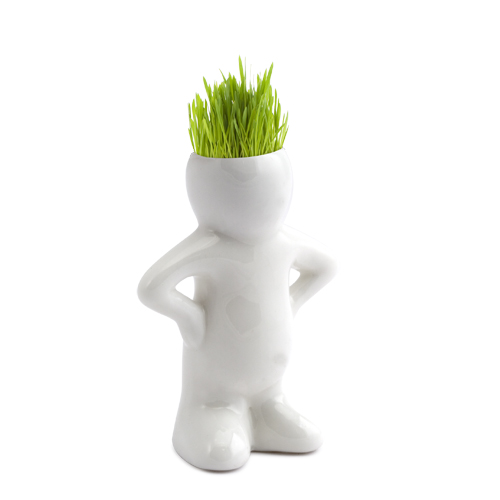 Pot plantes forme bonhomme personnalis