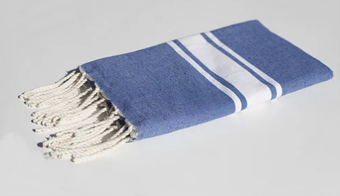 Fouta TRADI coton franges personnalise 1x2m