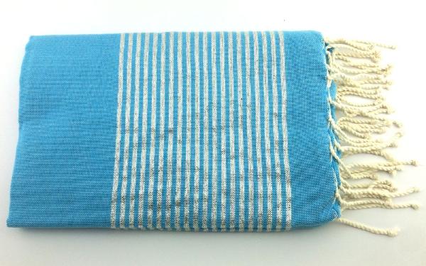 Fouta Lurex coton franges personnalise 1x2m