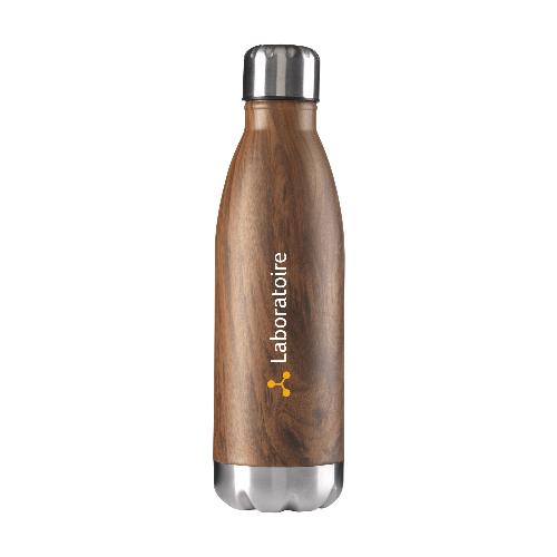 Bouteille d'eau Topflask Wood publicitaire