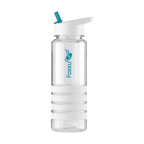 Bouteille d'eau paille verrouillable 750 ml publicitaire