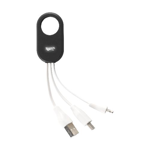 Light Up Cable 3-en-1 cble de charge publicitaire