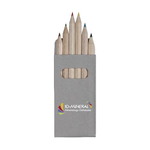 Sixcolour crayons de couleur publicitaire