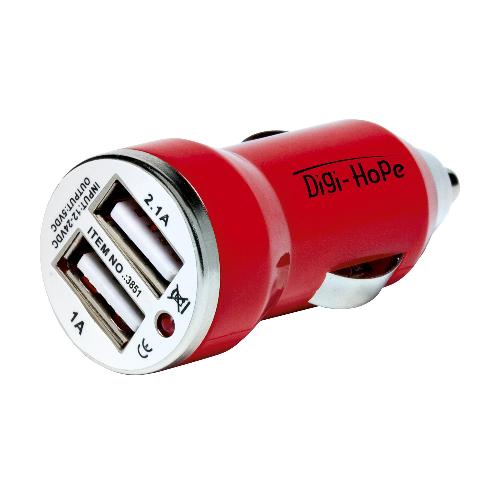 Dual USB CarCharger chargeur de voiture publicitaire