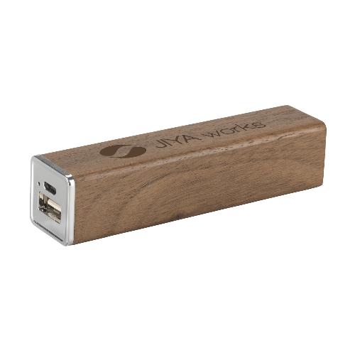 Powerbank 2000 Wood batterie externe en bois publicitaire