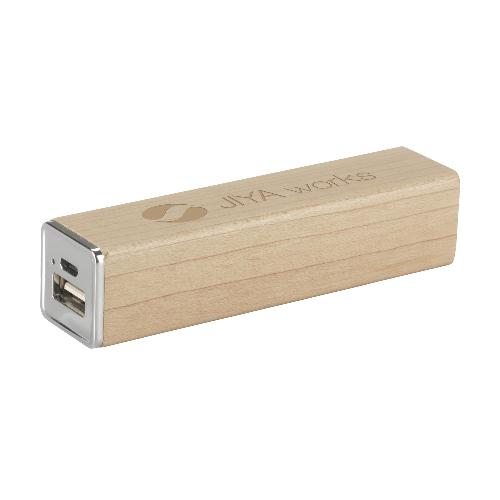 Powerbank 2000 Wood batterie externe en bois publicitaire