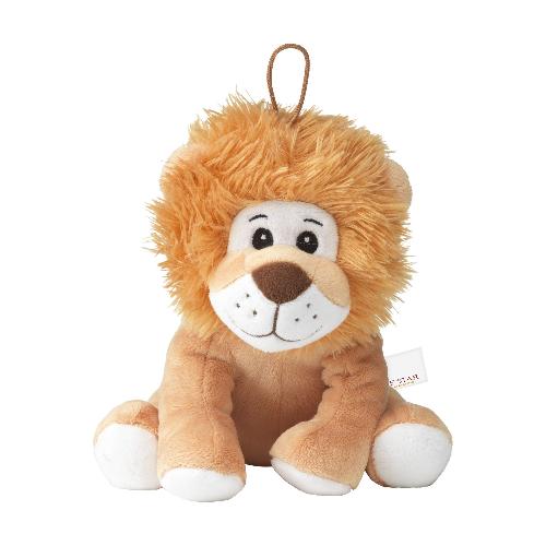 Louis lion en peluche publicitaire